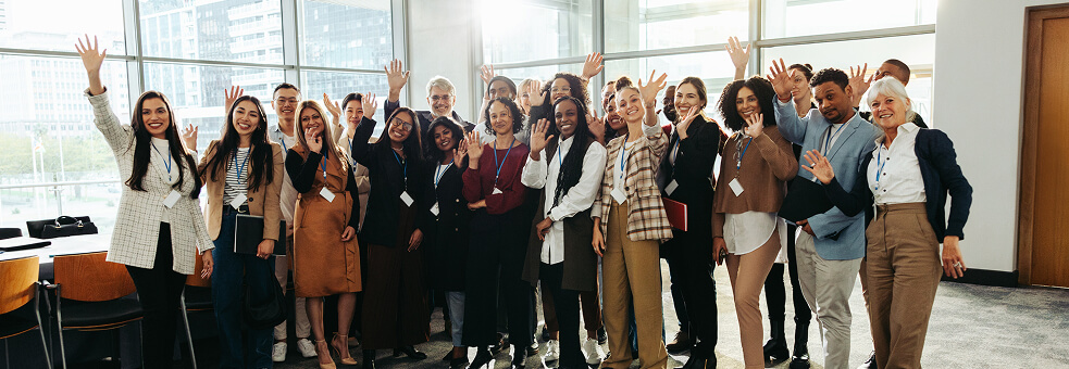 Photo of the Outcomes Connect Australia team smiling to camera